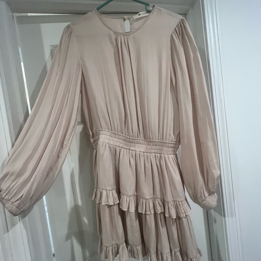 The Impeccable Pig Cream Ruffle Dress